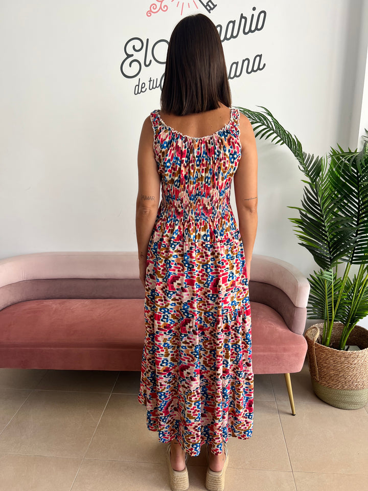 Vestido Silvia fucsia