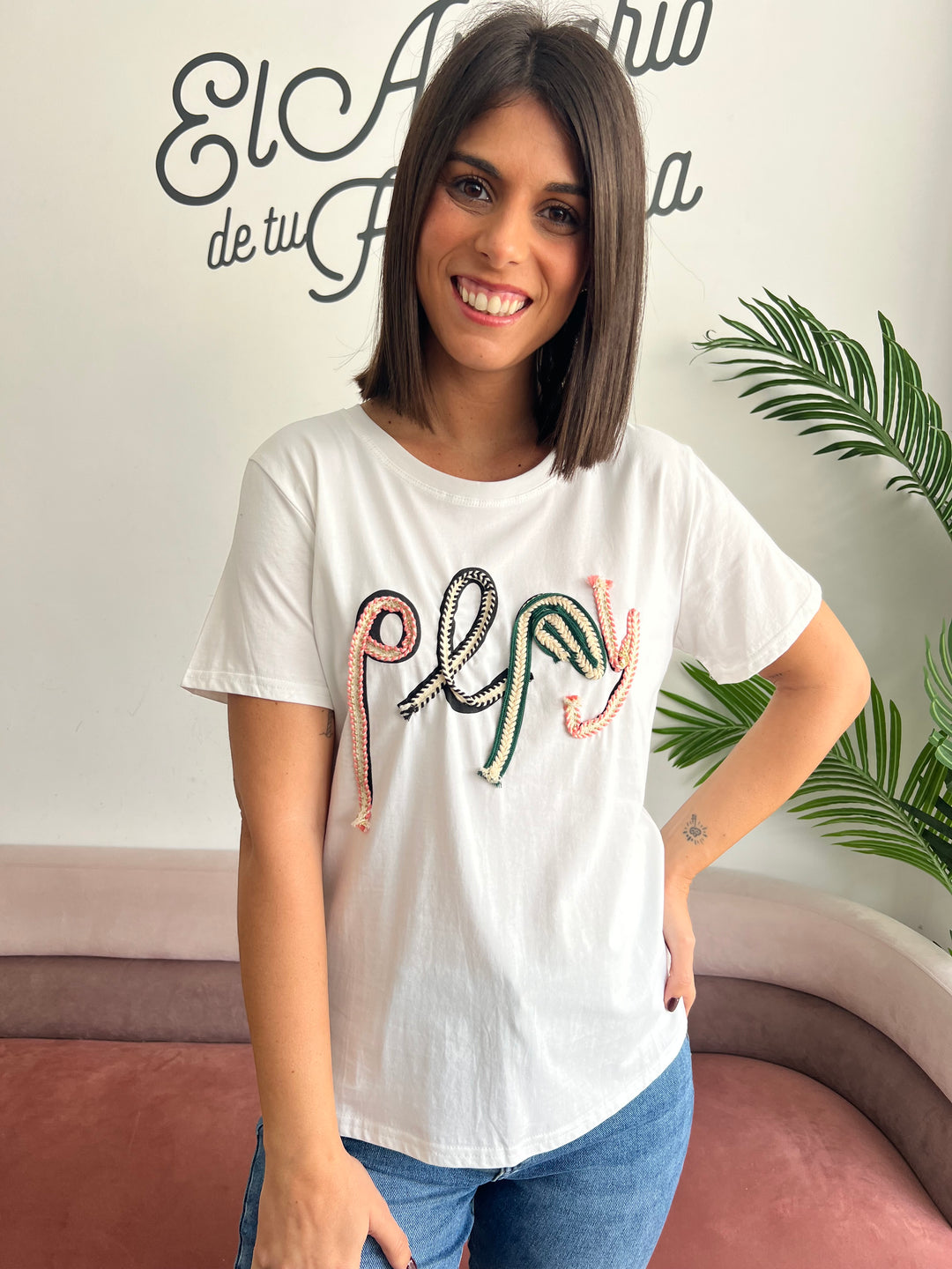 Camiseta Play blanco
