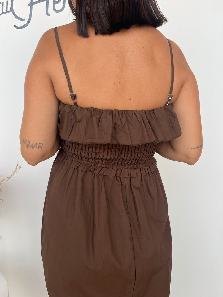 Vestido Lorena marrón