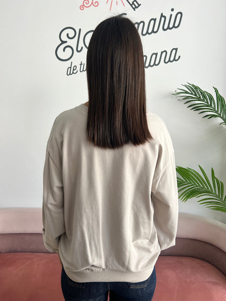 Sudadera Chocolate beige