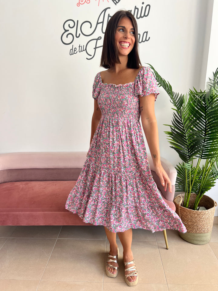 Vestido Nagore rosa