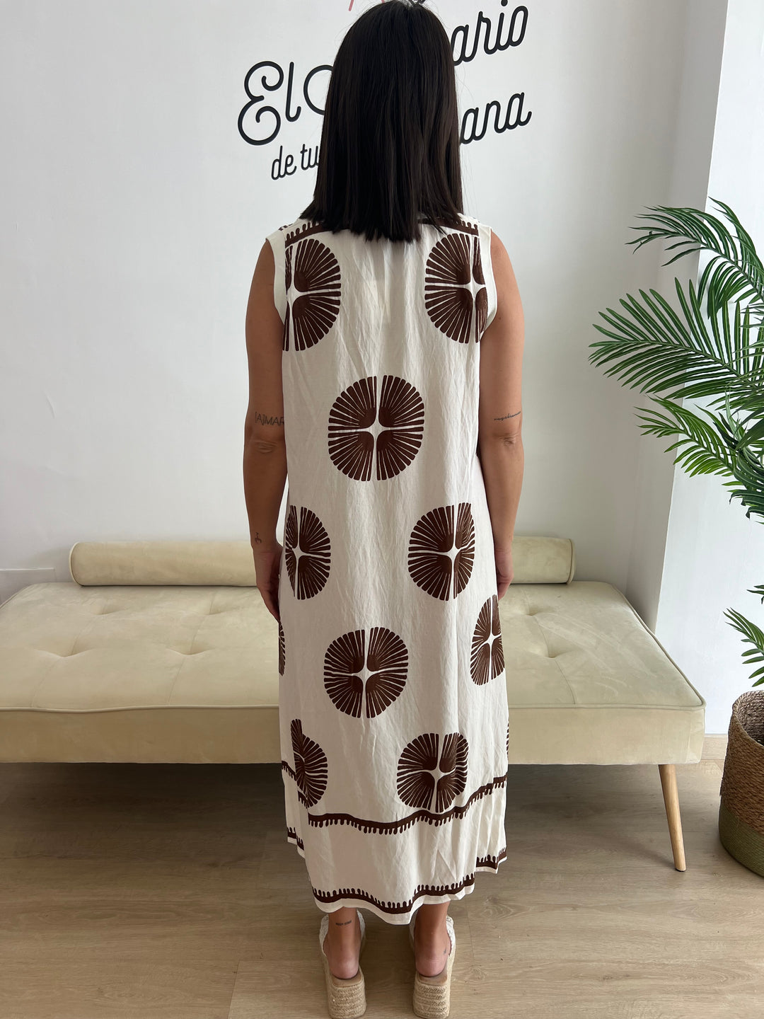 Vestido Mireia marrón