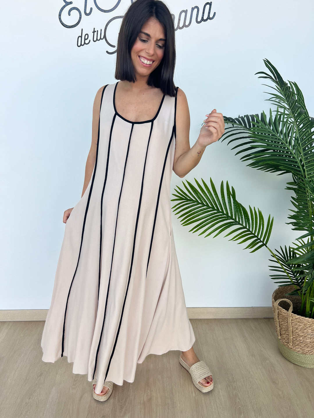 Vestido Woman beige