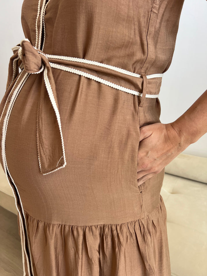 Vestido Alejandra camel