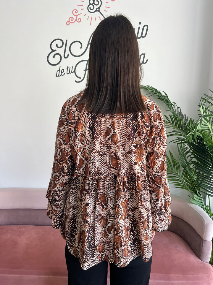 Blusa Diana marrón