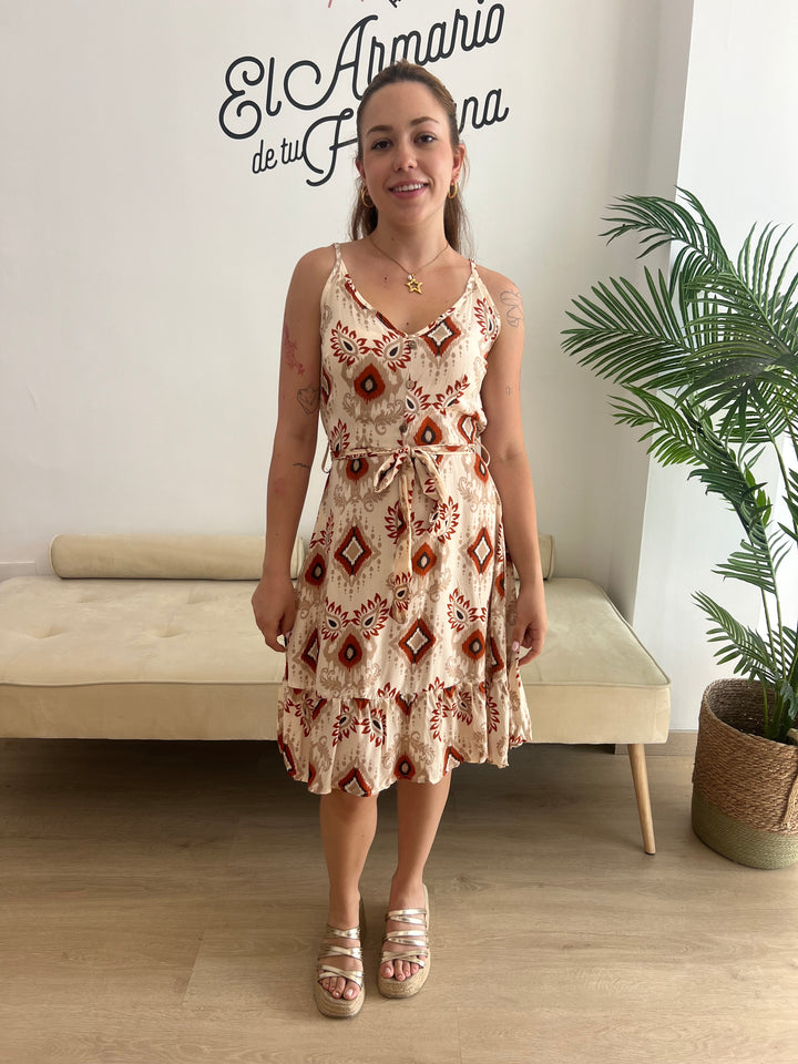 Vestido Victoria beige