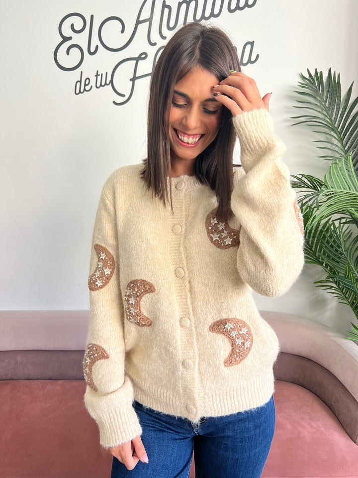 Chaqueta Lunas beige