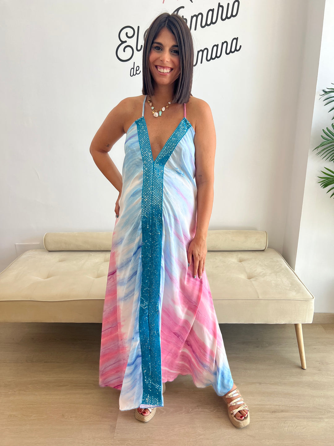 Vestido Bali azul