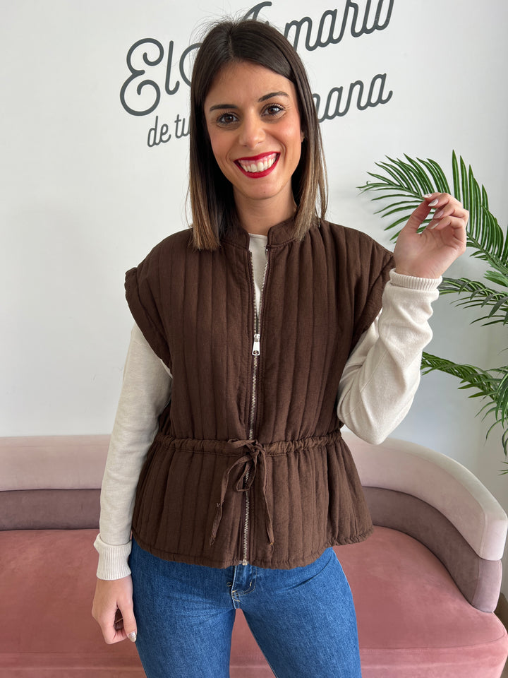 Chaleco Closet marrón