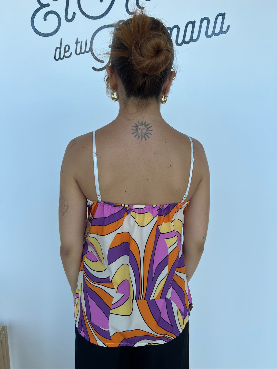 Top Morgan morado