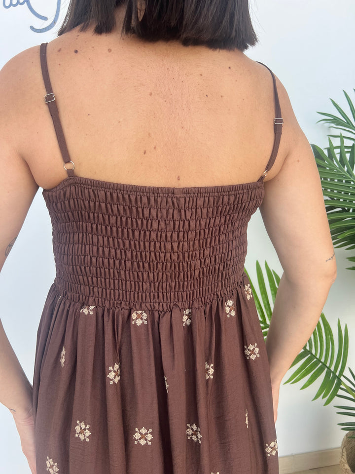 Vestido Mar marrón