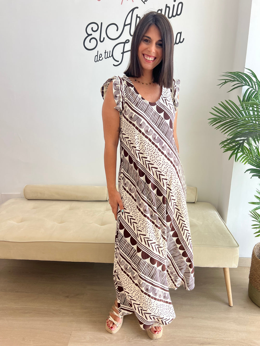 Vestido Fátima marrón