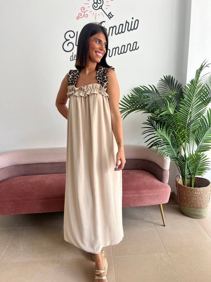 Vestido Kenia beige