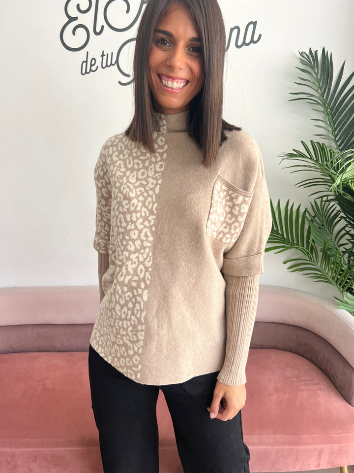 Jersey Mariola beige oscuro