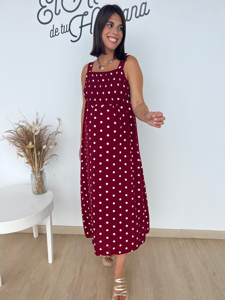 Vestido Cameron burdeos