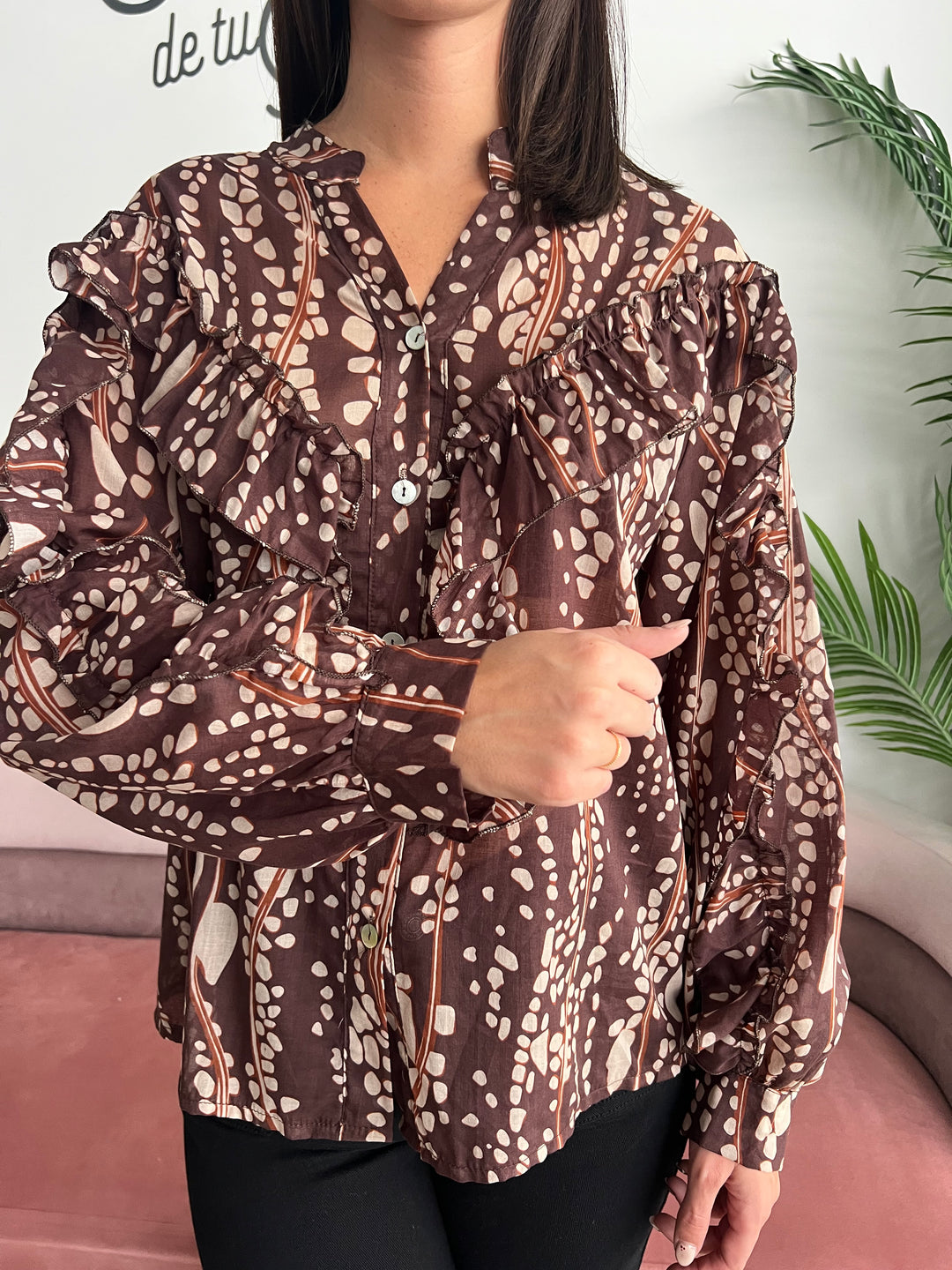 Camisa Carina marrón