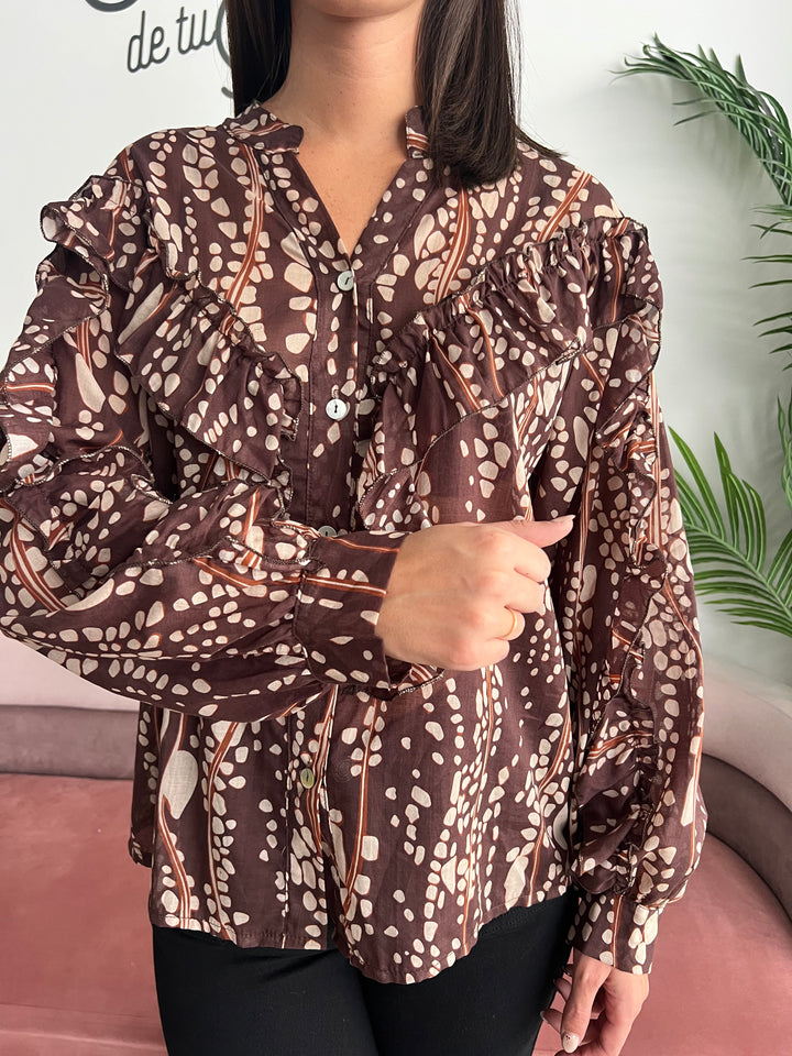 Camisa Carina marrón