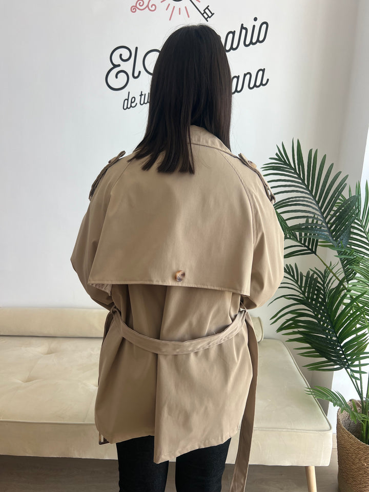 Chaqueta Gabardina beige