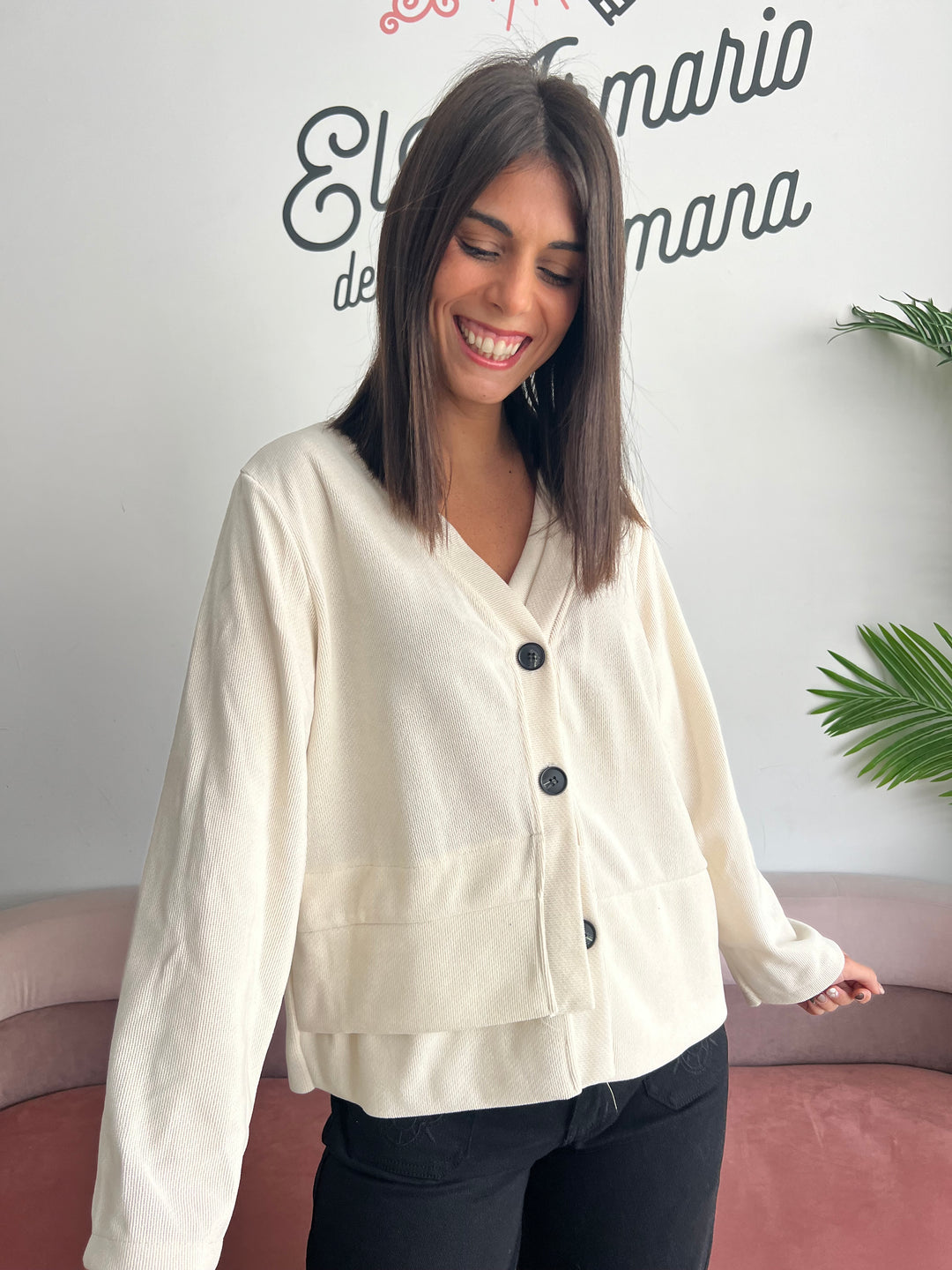 Chaqueta Noemí beige claro