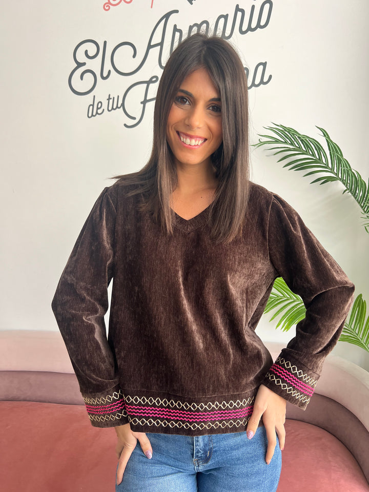 Sudadera Wendy marrón