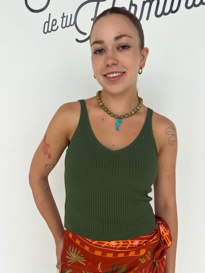 Top Alexa verde militar