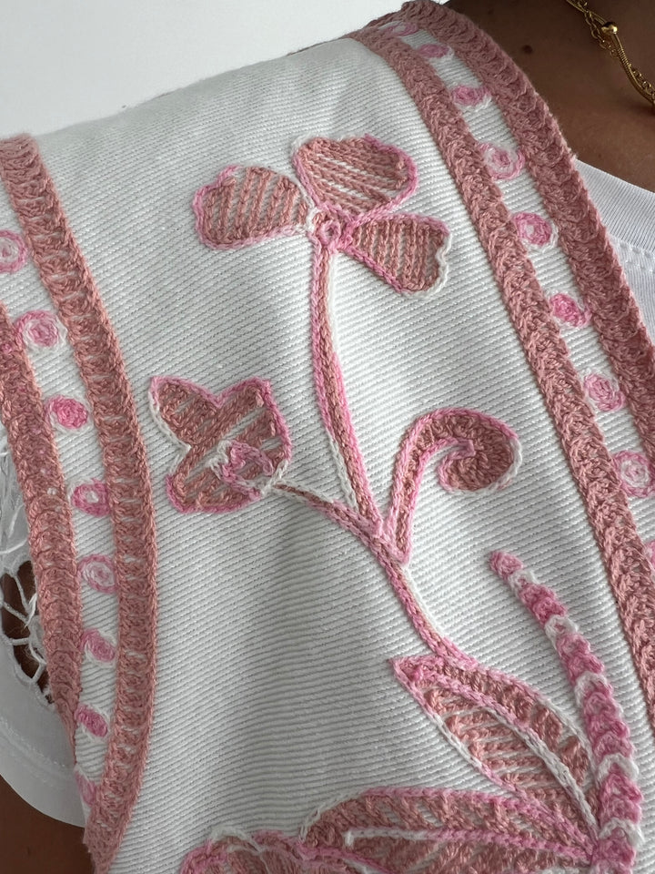 Chaleco Estela rosa