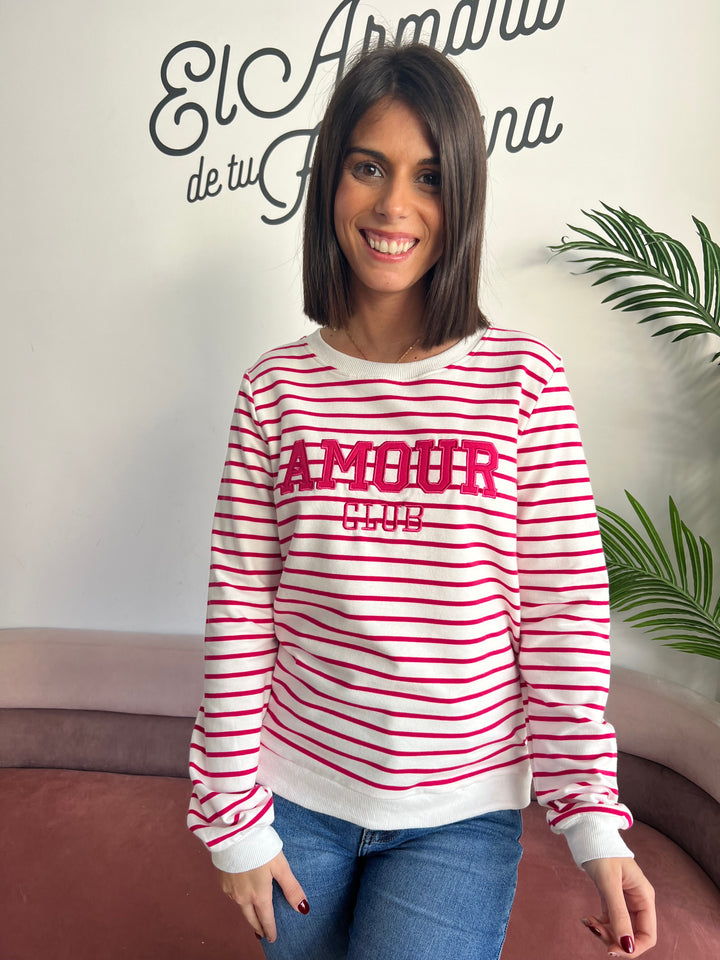 Sudadera Club fucsia