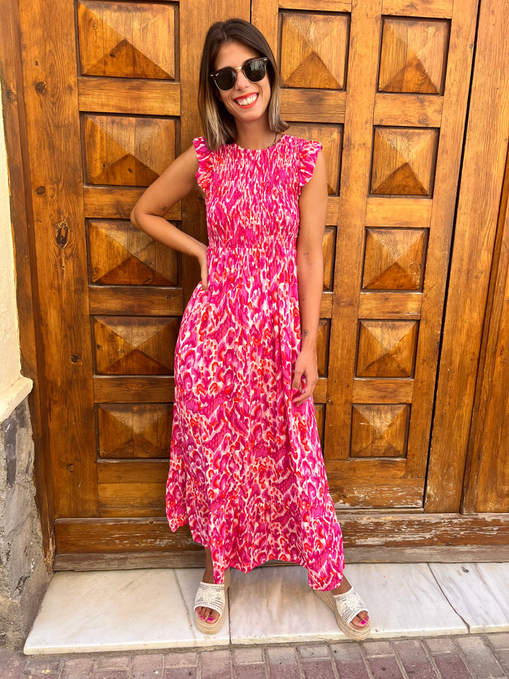 Vestido Caracola fucsia
