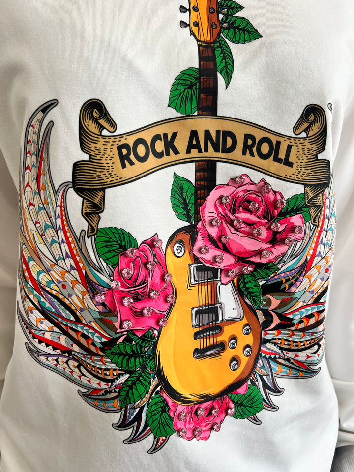 Sudadera Guitar blanco