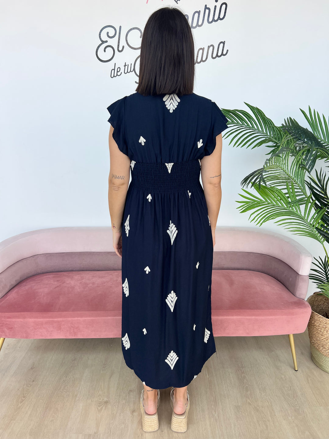 Vestido Iratxe azul marino