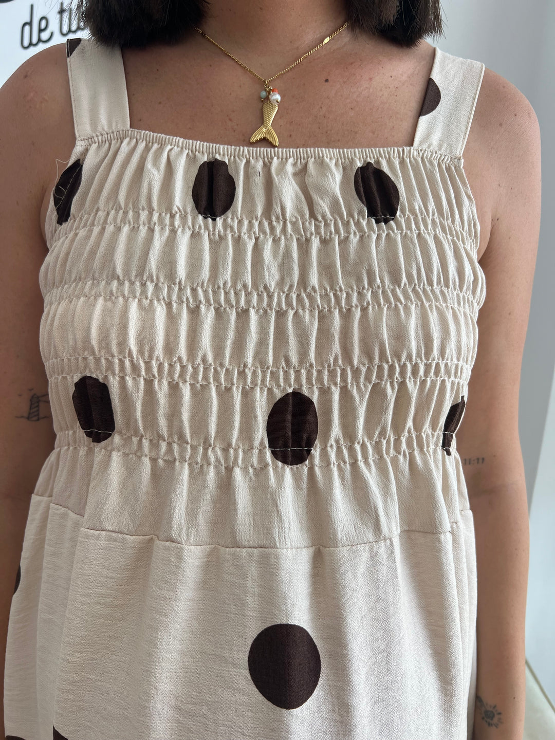 Vestido Samira beige