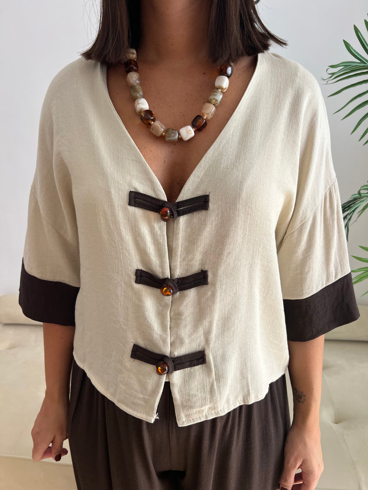 Conjunto Sandra marrón