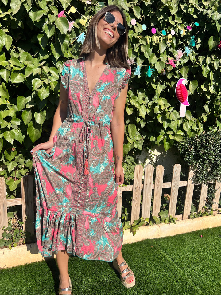 Vestido Mariola coral