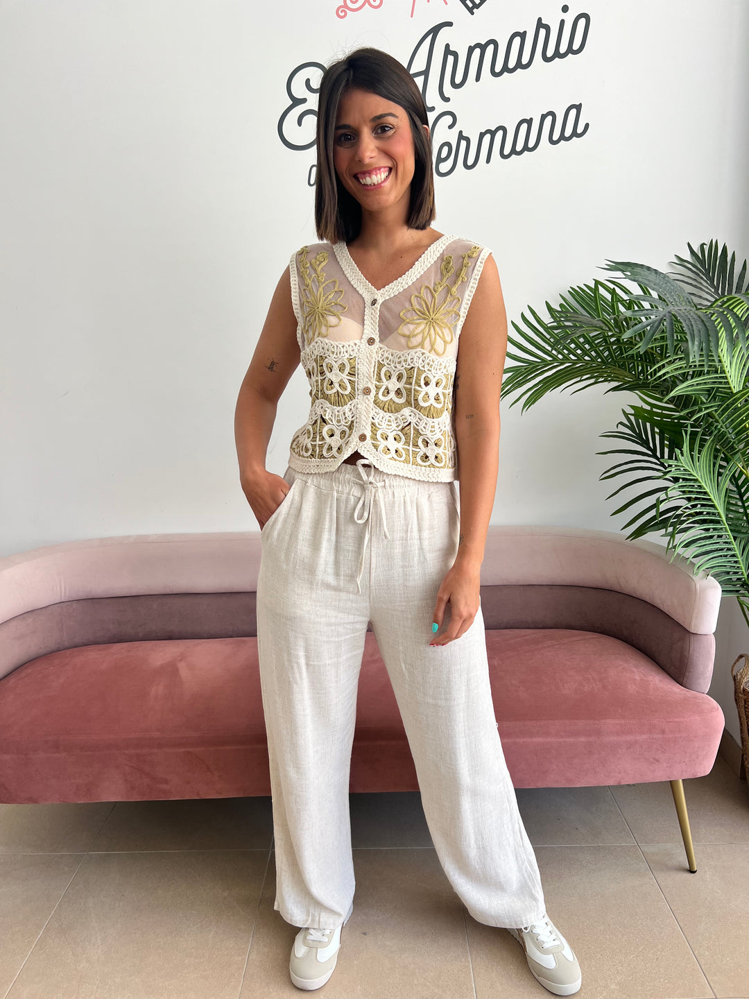 Pantalón lino