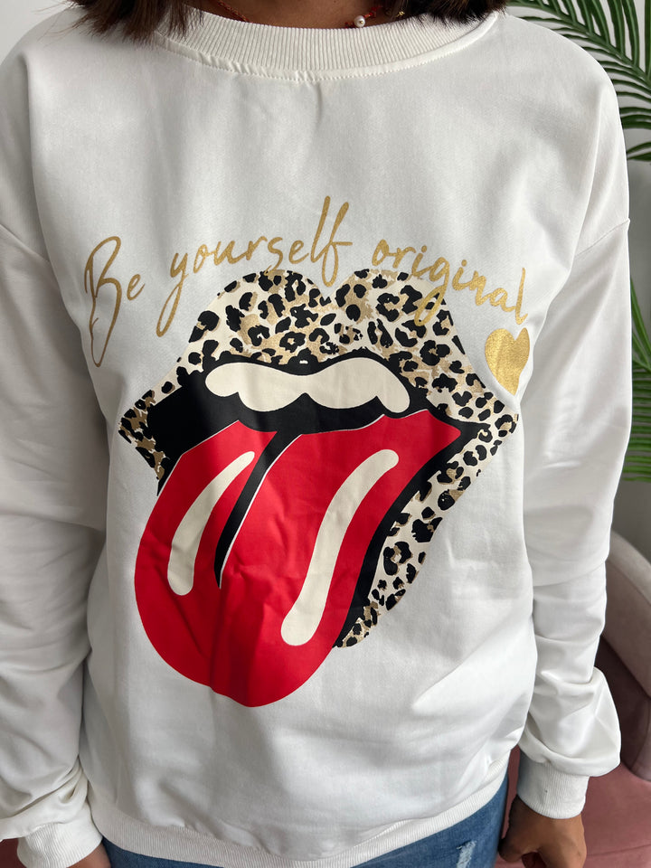 Sudadera Rolling blanco