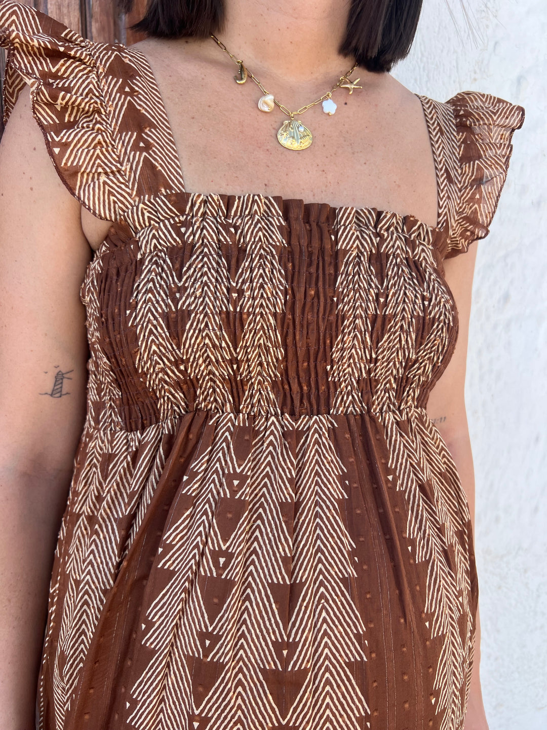 Vestido México marrón