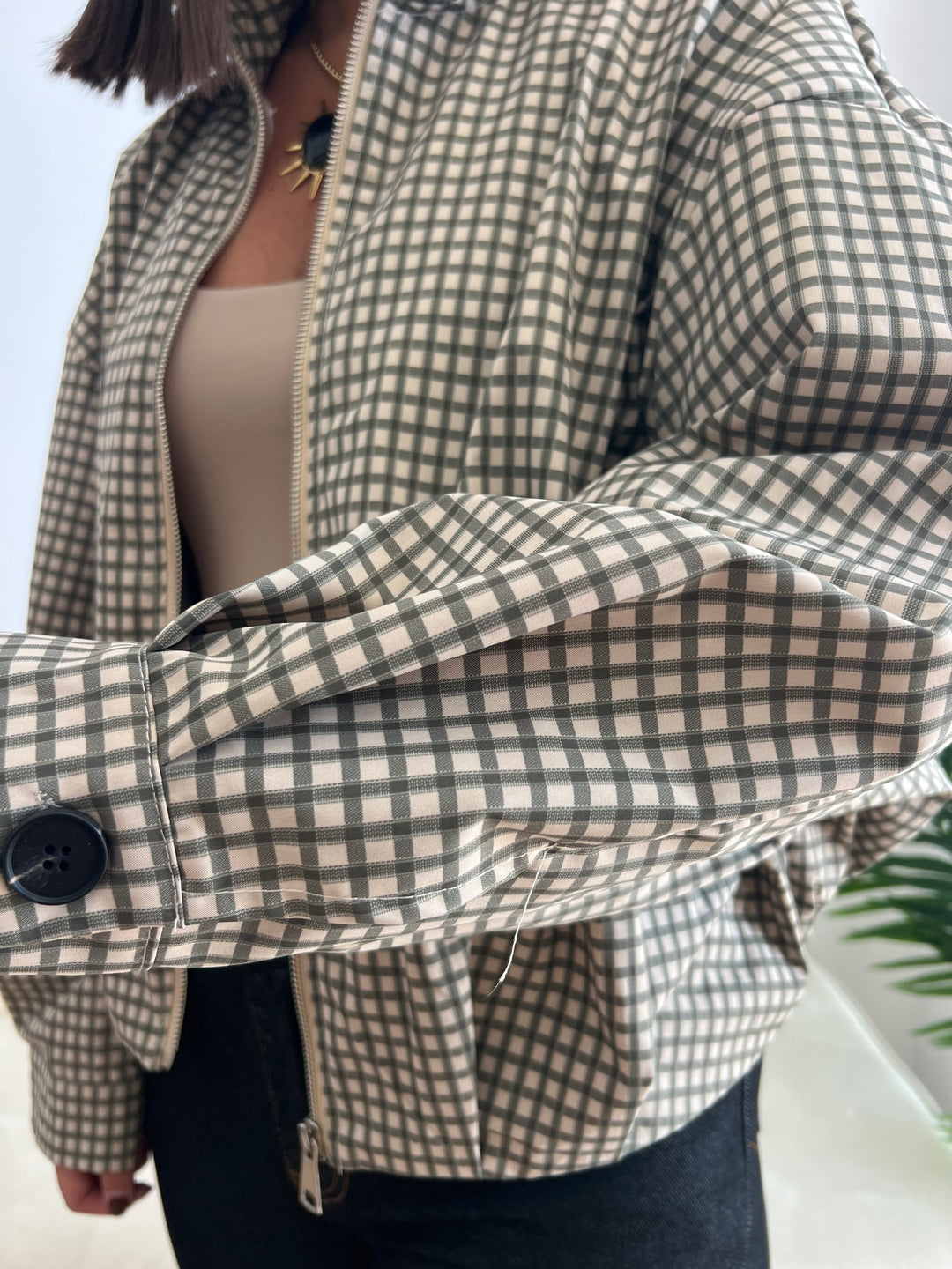 Chaqueta Vichy Bomber verde militar