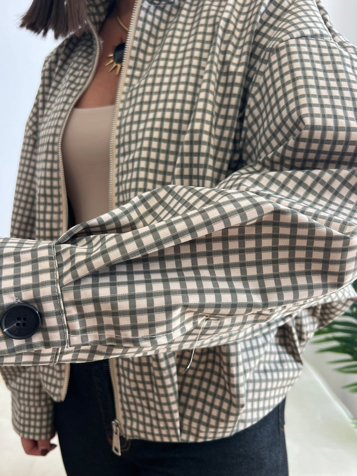 Chaqueta Vichy Bomber verde militar