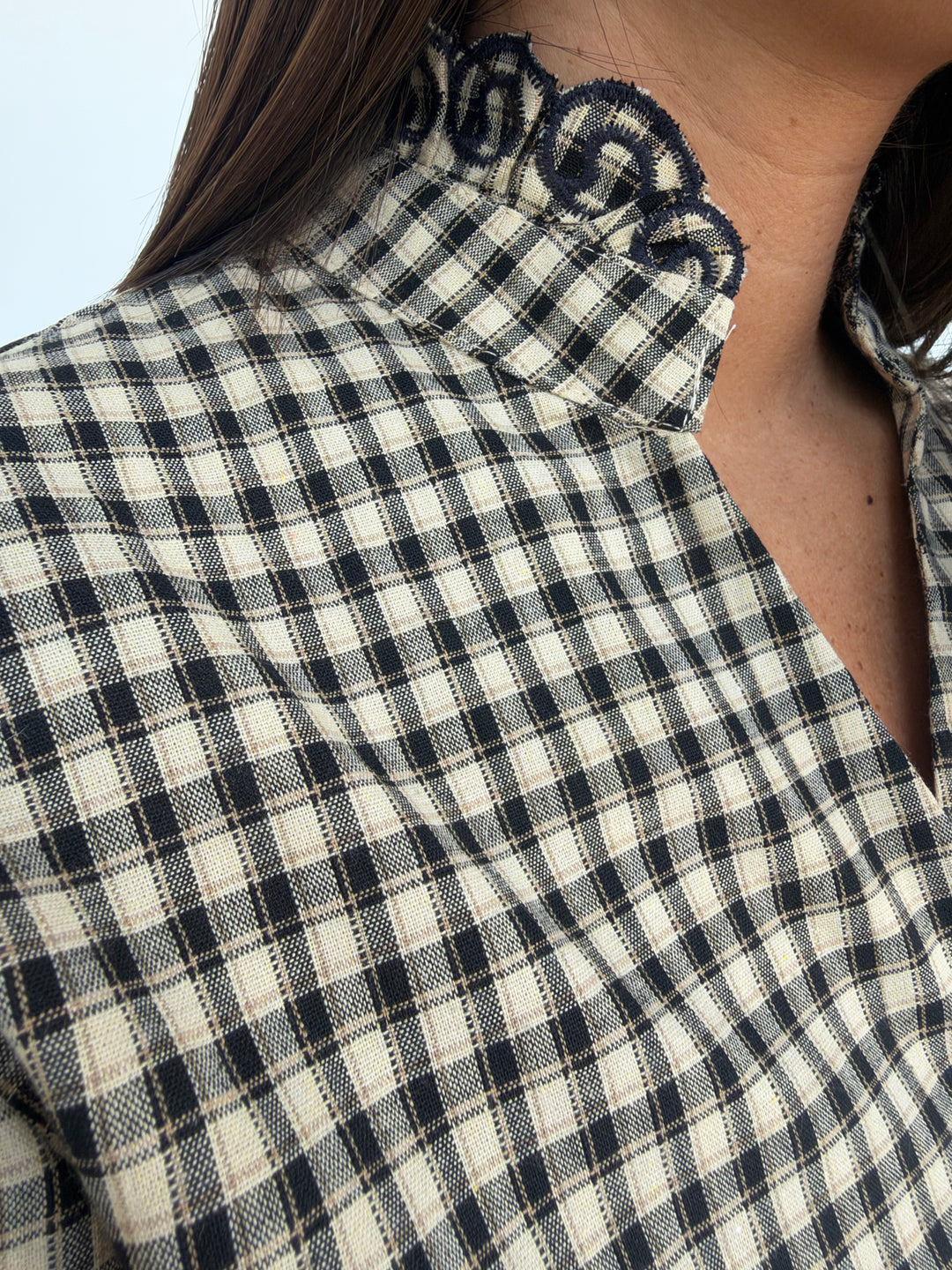 Camisa Melina azul marino