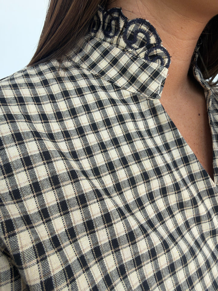 Camisa Melina azul marino