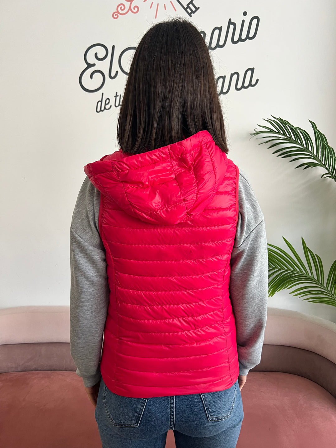 Chaleco Mónica fucsia