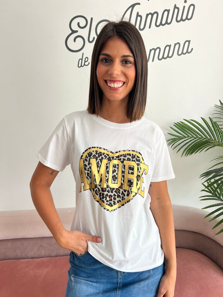 Camiseta Amore blanco
