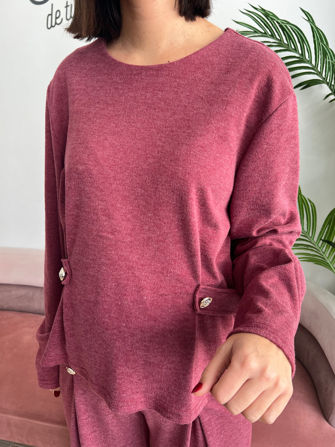 Conjunto Vero burdeos