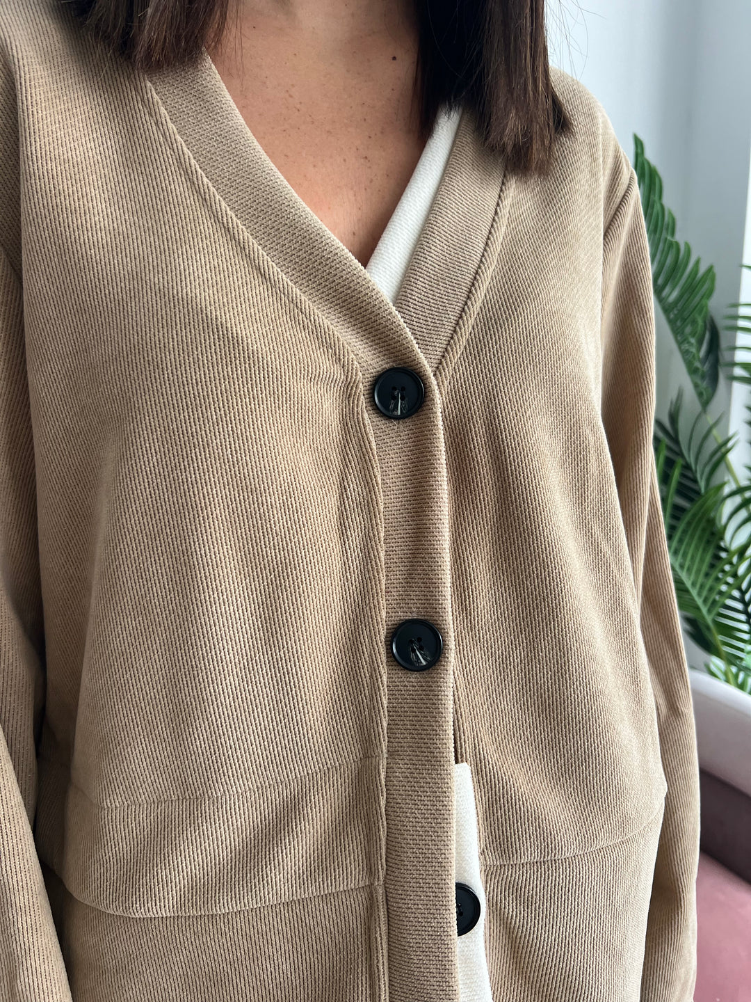 Chaqueta Noemí beige oscuro