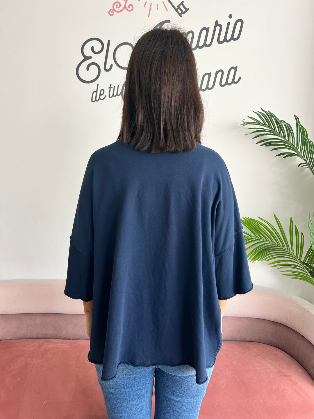 Sudadera Piña azul marino