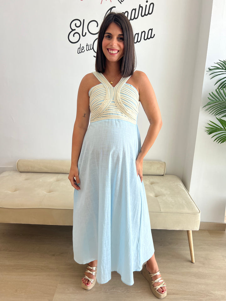 Vestido Tina celeste