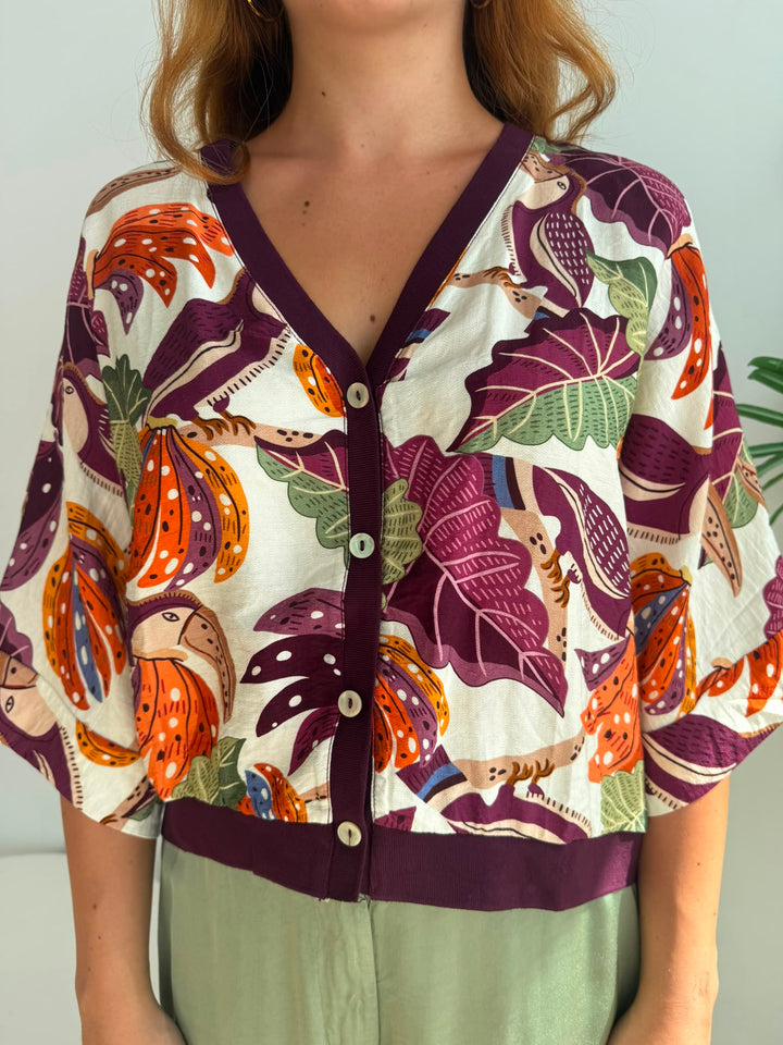 Chaqueta Tati berenjena