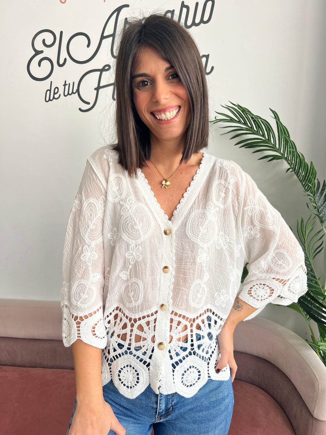 Chaqueta Isabel blanco