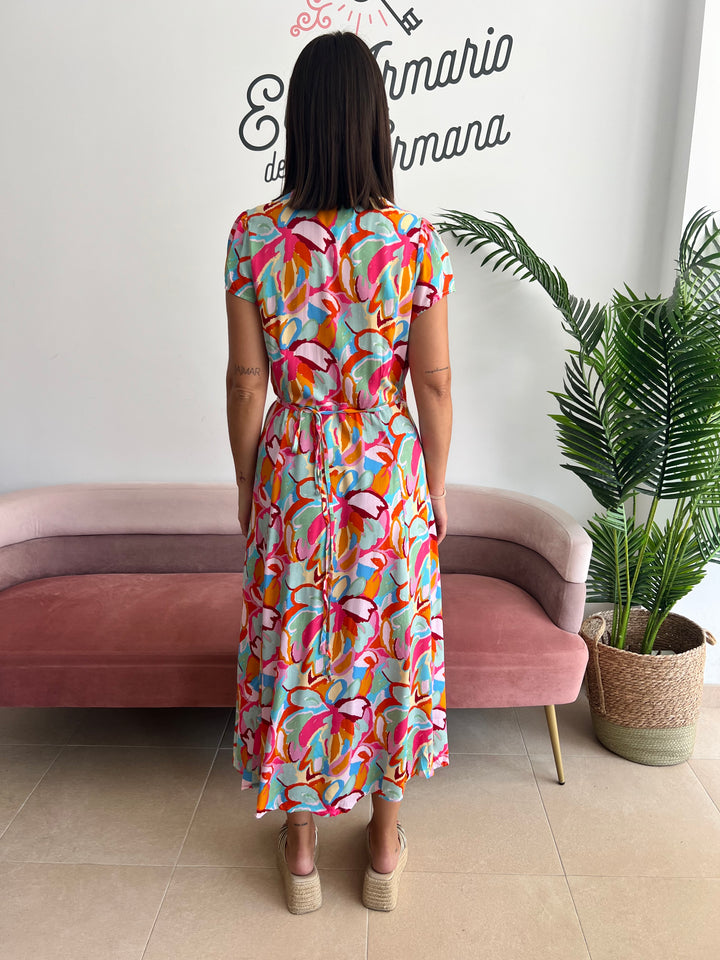 Vestido Isabel fucsia