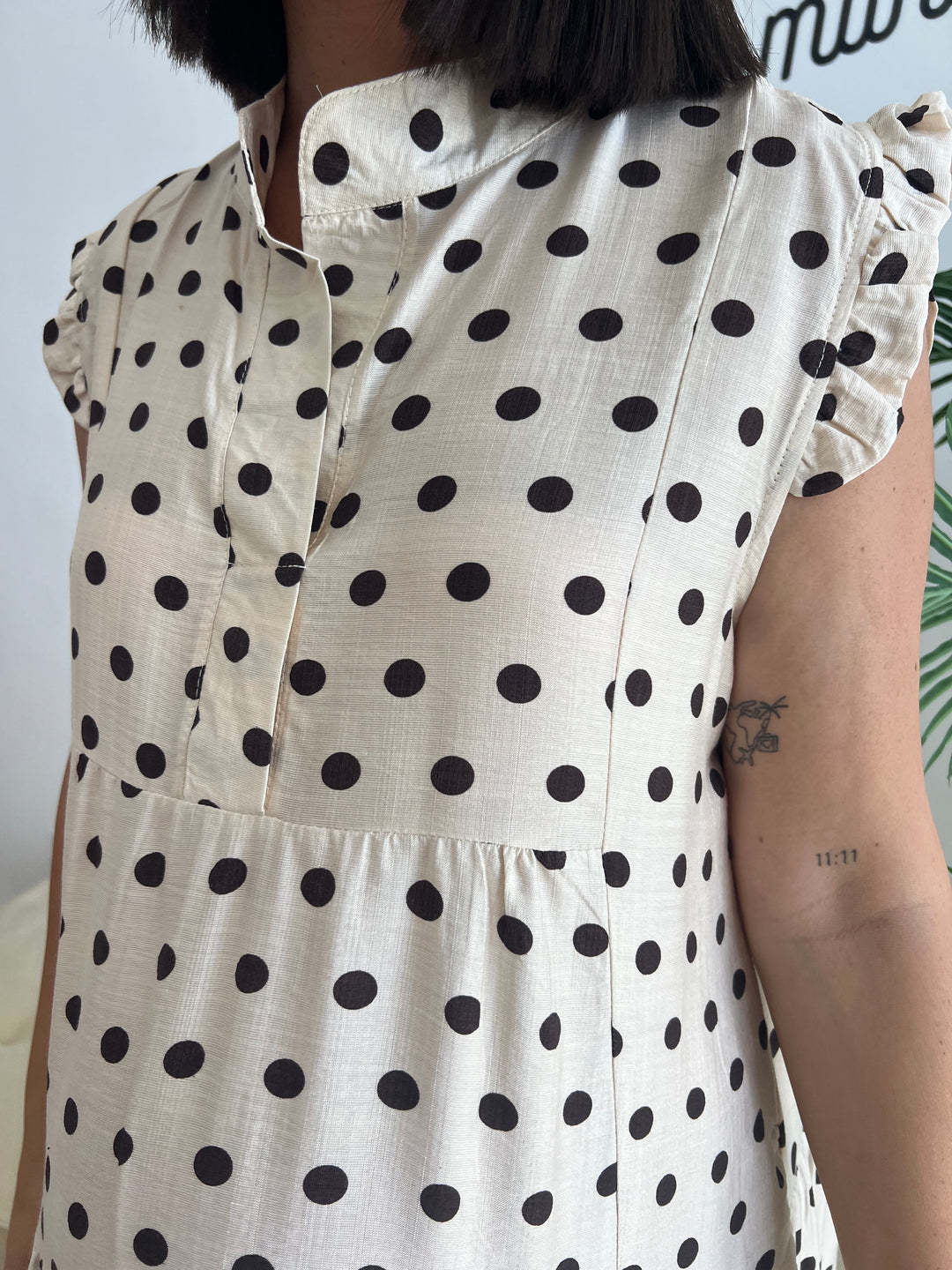 Vestido Martina blanco roto